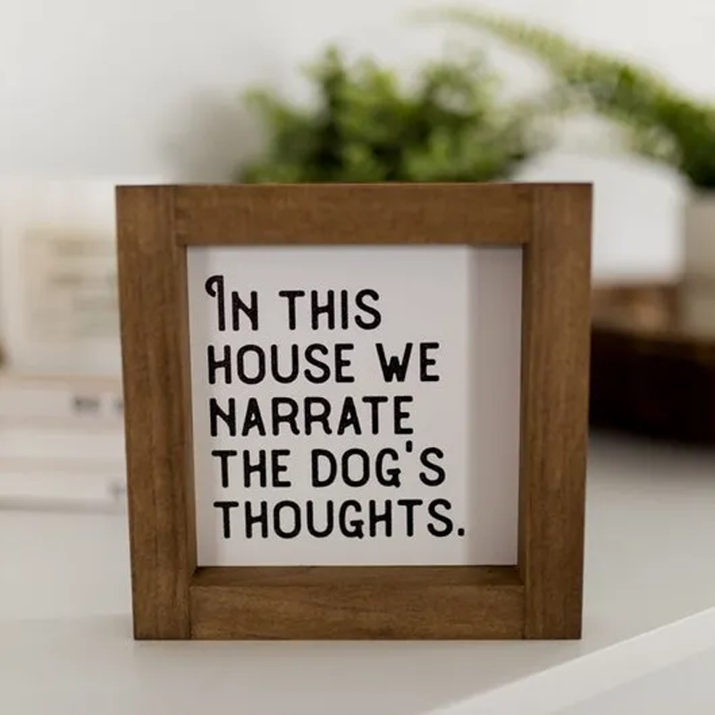 Pet Slogan Home Decorations