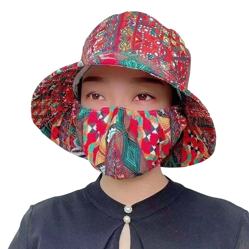 Sun Protection Mask Hat