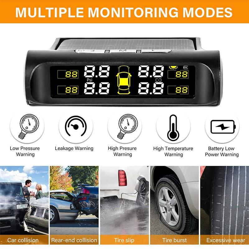 Real-time tire temperature and pressure monitor