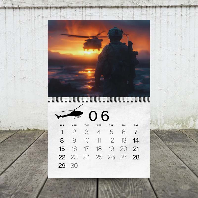 2025 Military Themed Calendar