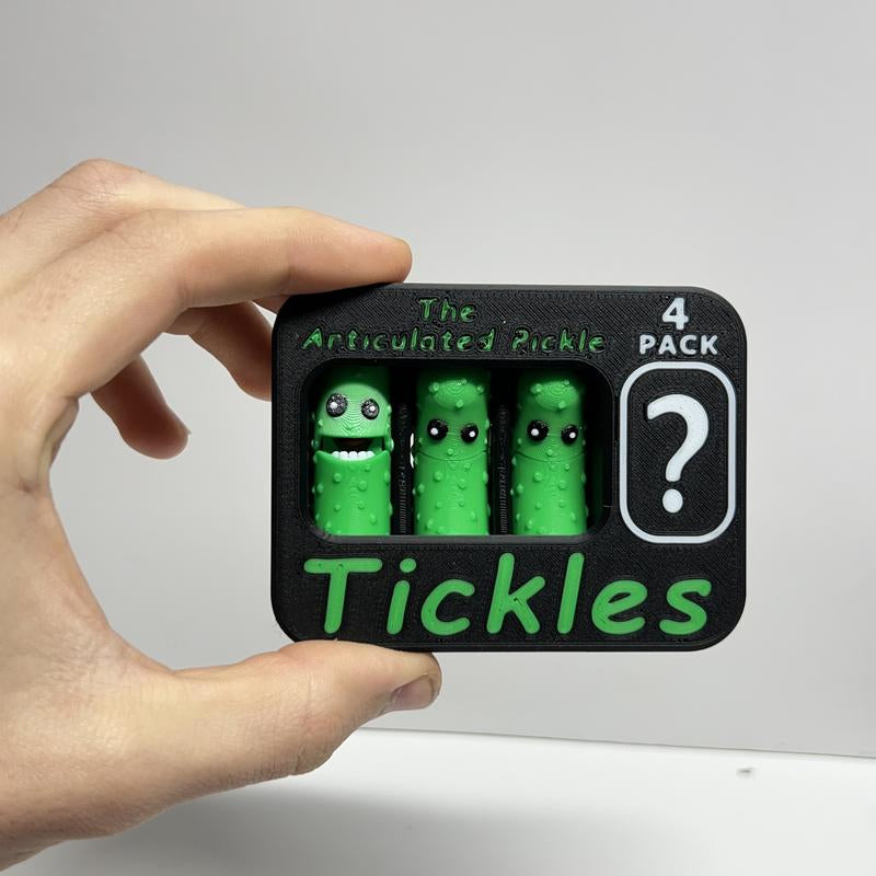 3D Printed Tickle Pickle Keychains