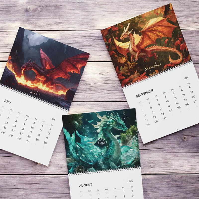 Fantasy Dragon Wall Calendar 2025