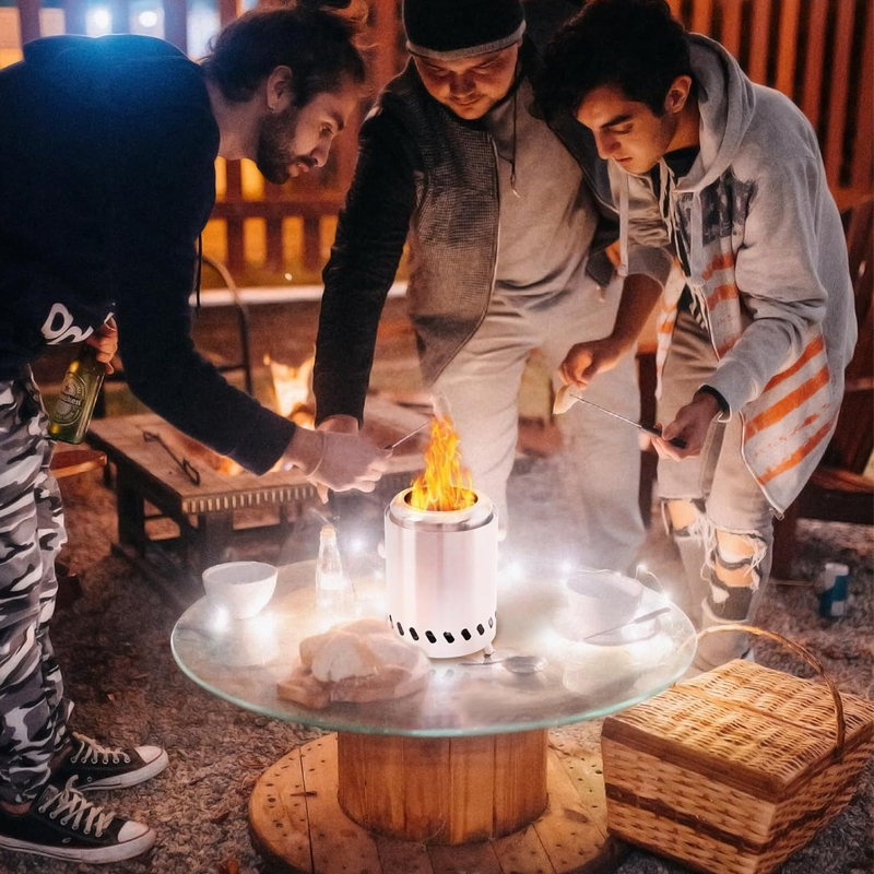 Stove Tabletop Fire Pit with Stand