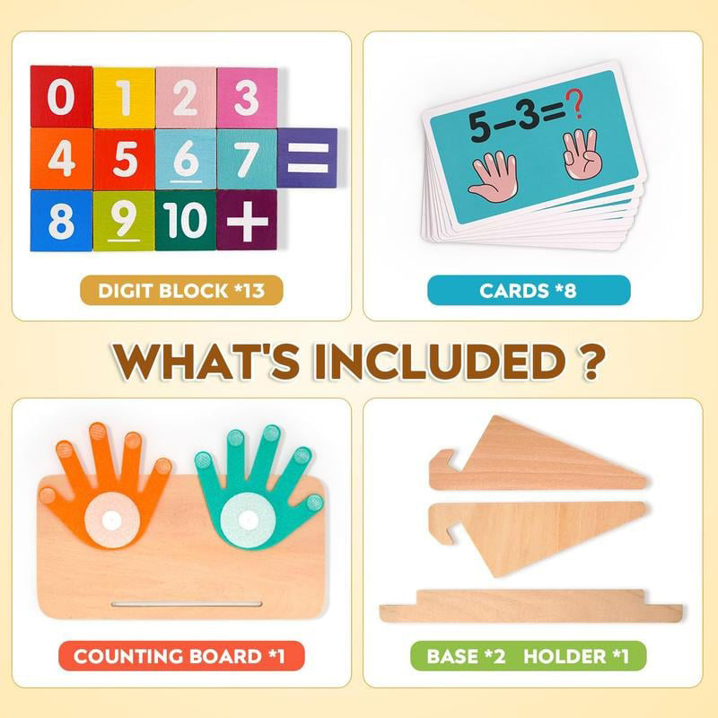 Educational Math Manipulatives Number Counting Blocks