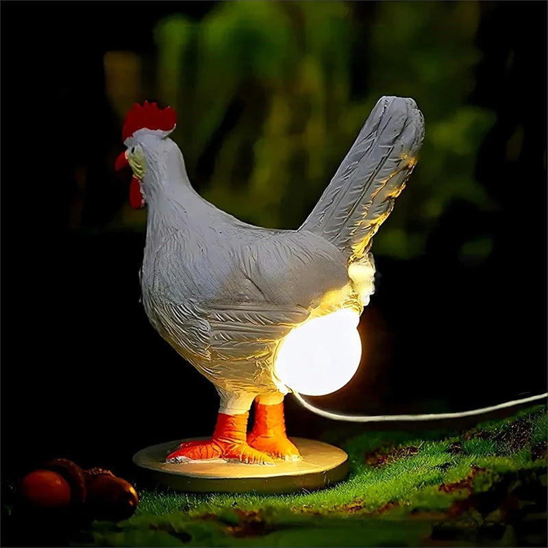 Creative Chicken Resin Table Lamp