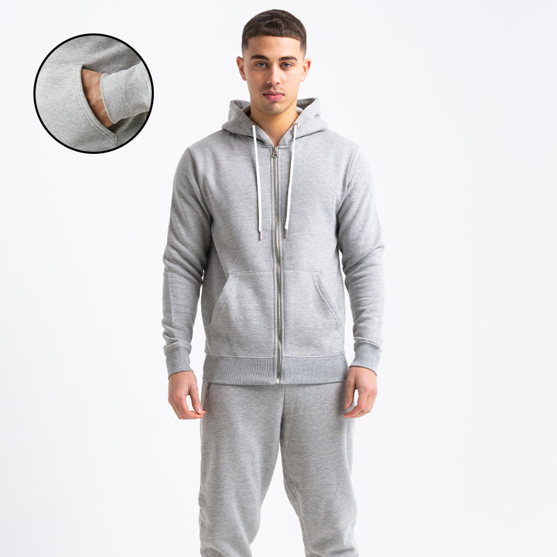 Men's Casual Full Zip Hoodie & Jogger