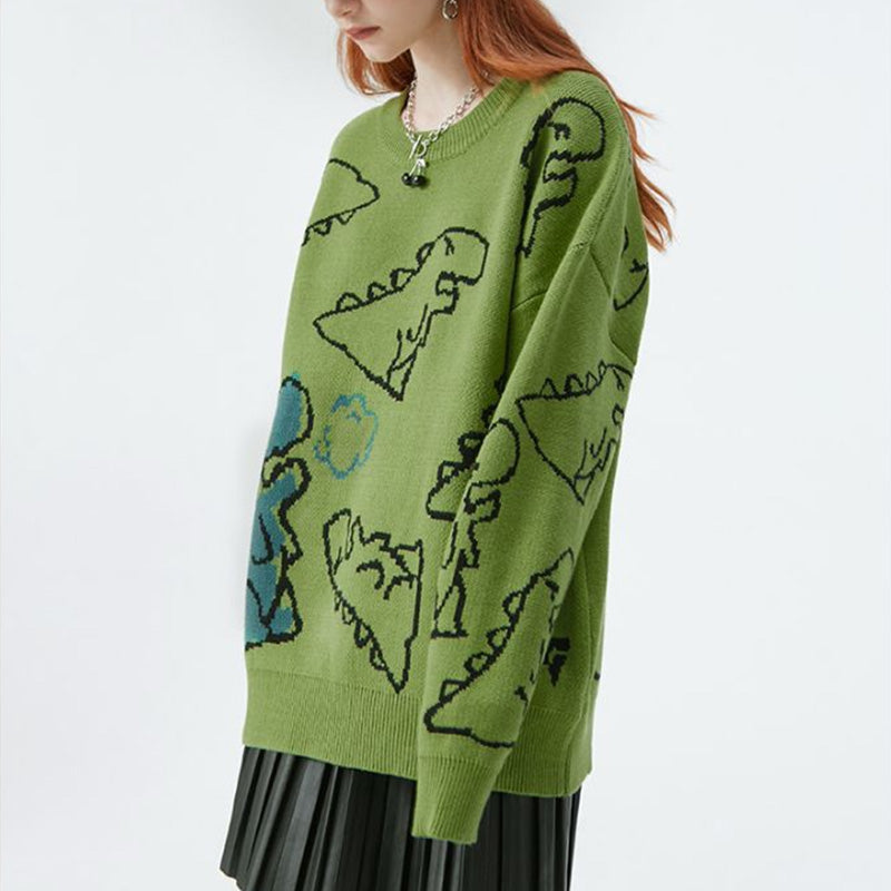 Little Dinosaur Loose Casual Sweater