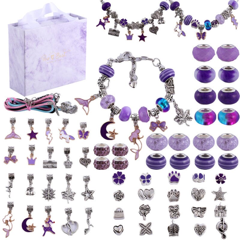 Upgraded DIY Girls Charm Bracelet Making Kit