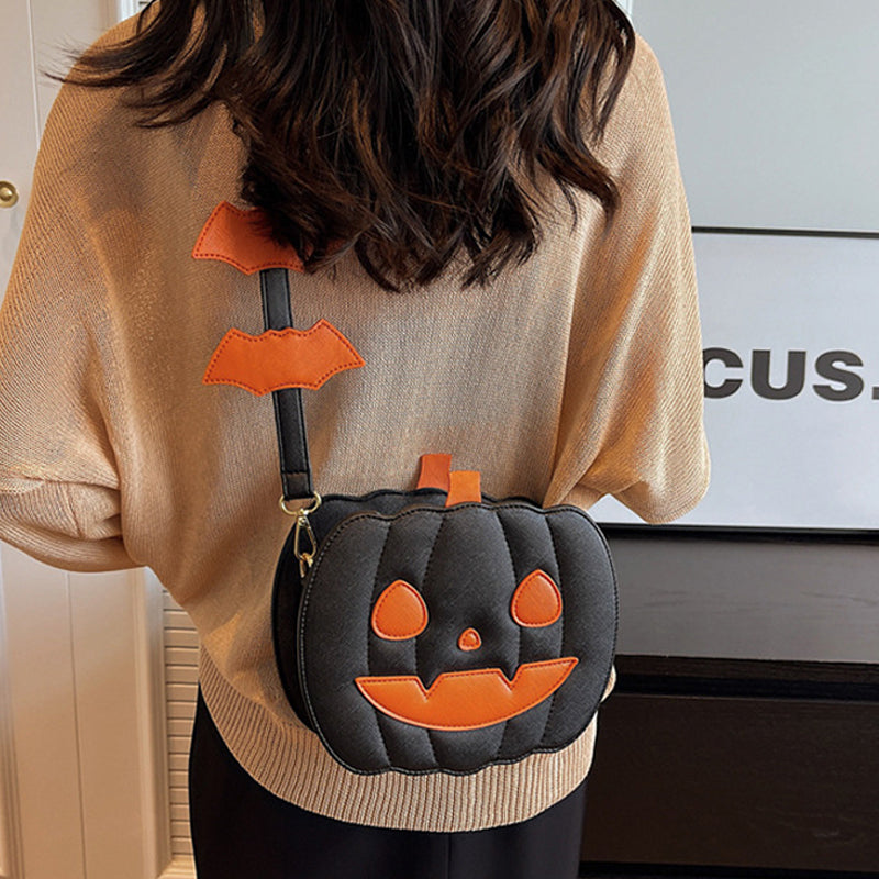 Halloween Creative Cartoon Pumpkin Crossbody Bag