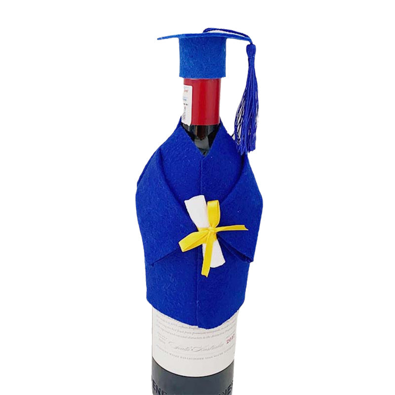 Graduation Cap And Gown Bottle Cover