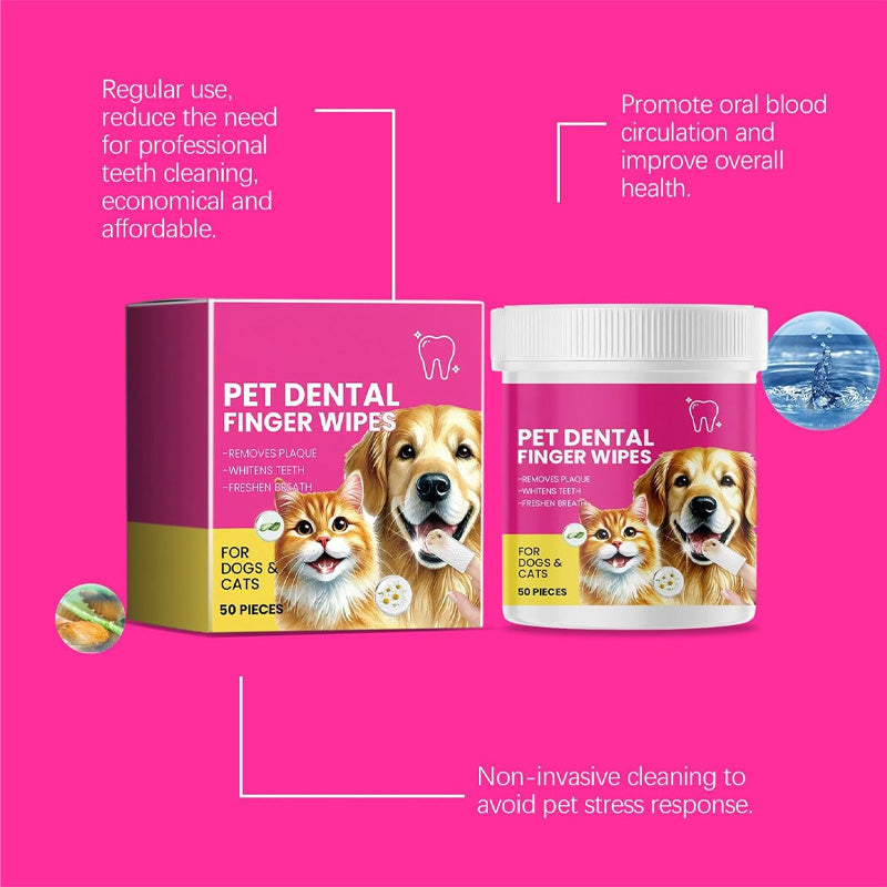 Pet Care Finger Wipes