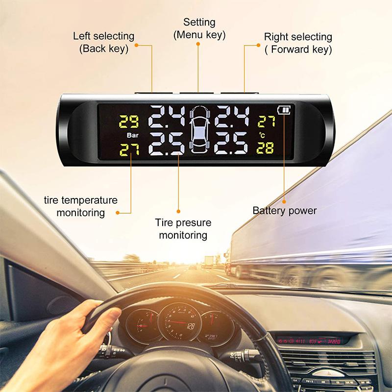 Real-time tire temperature and pressure monitor