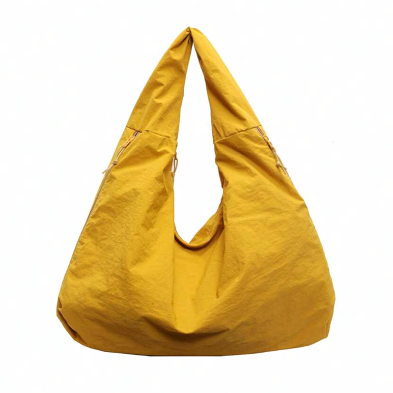 Women's Solid Color Textured Draped Tote Bag