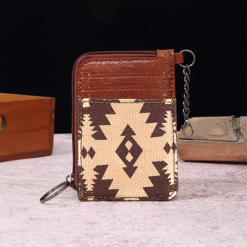 Southwestern Art Print Mini Zip Card Case