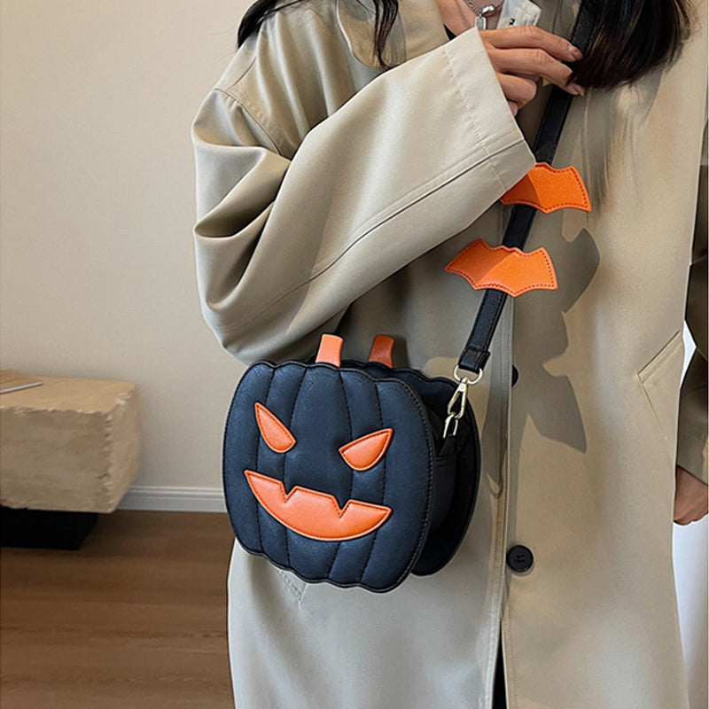 Halloween Creative Cartoon Pumpkin Crossbody Bag