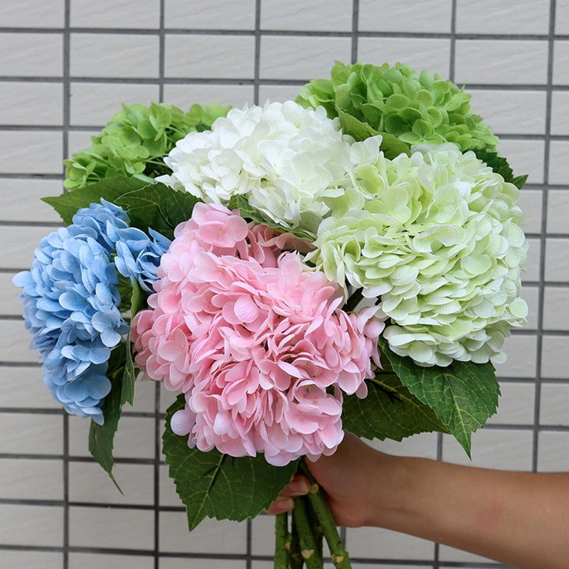 Outdoor artificial hydrangea flowers