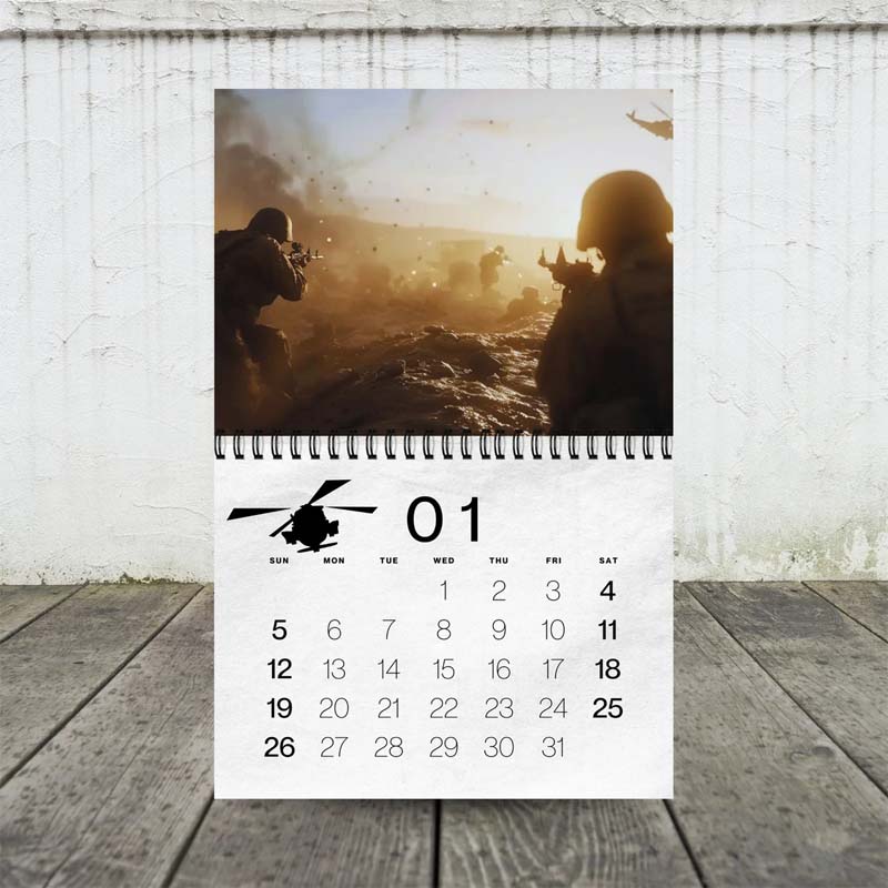 2025 Military Themed Calendar