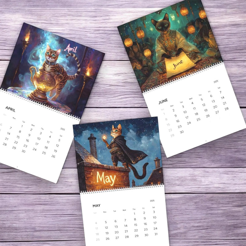 Cats of Oriental Nights Calendar 2025