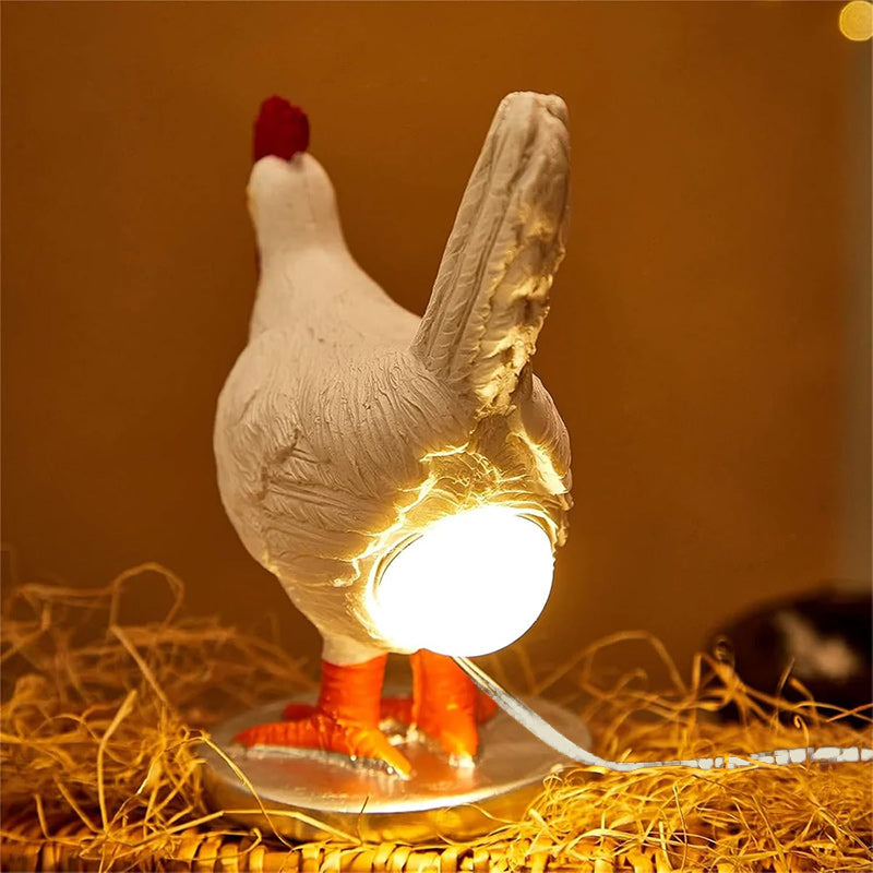 Creative Chicken Resin Table Lamp