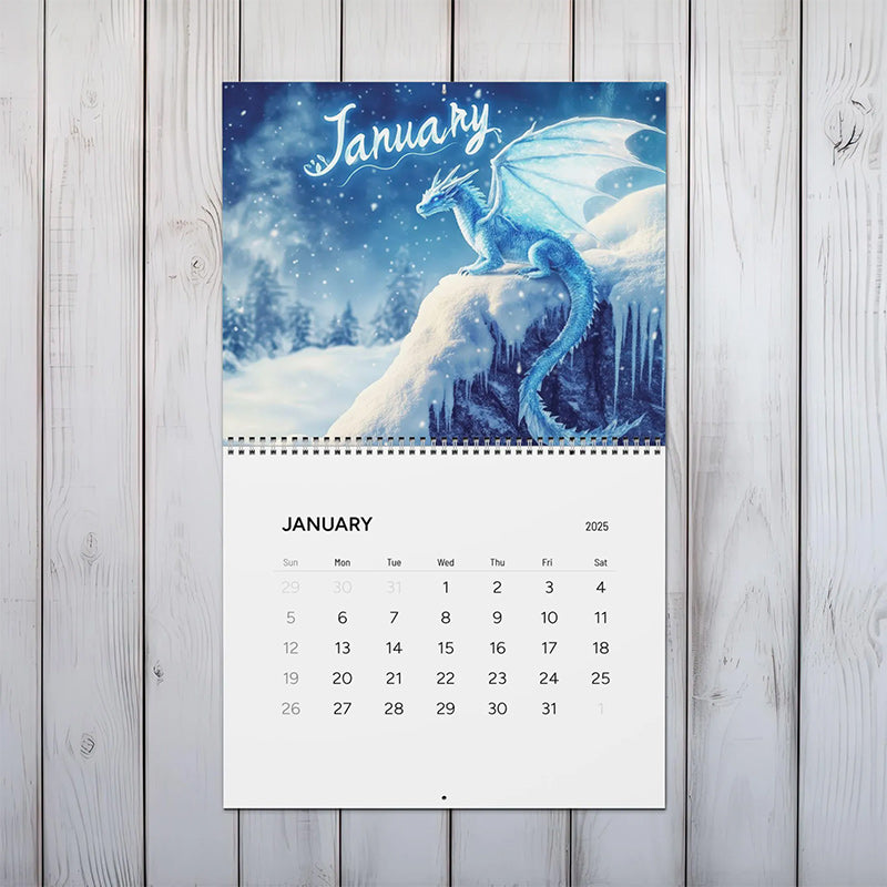 Fantasy Dragon Wall Calendar 2025