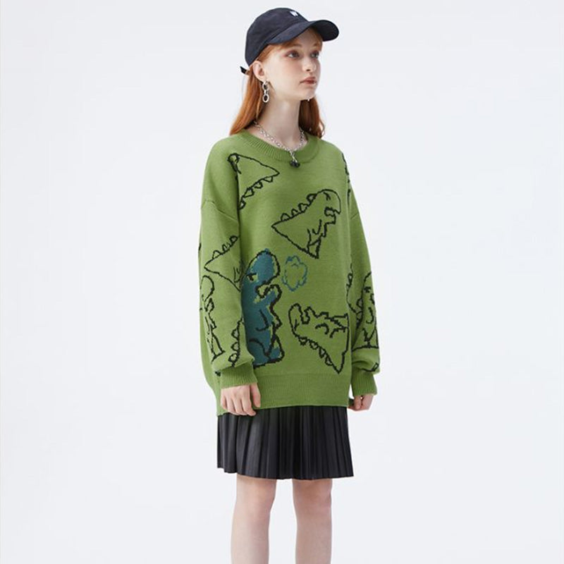 Little Dinosaur Loose Casual Sweater