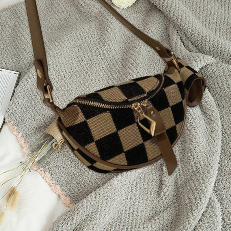 Checkered Waist Bag