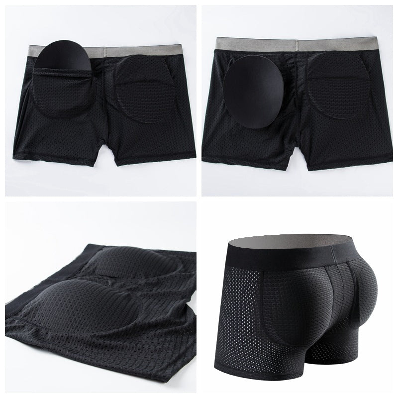 Men's Breathable Shapewear Briefs with Removable Padding