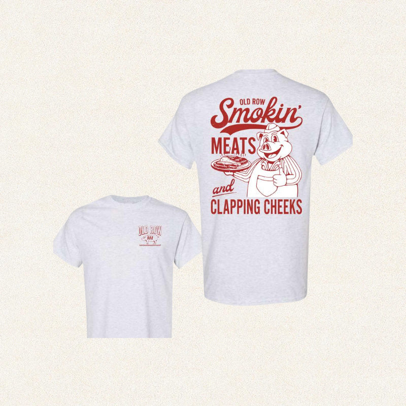 Old Row The Smokin' Meats Graphic 2 Sides T-shirt