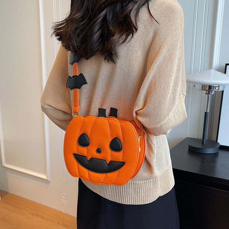 Halloween Creative Cartoon Pumpkin Crossbody Bag