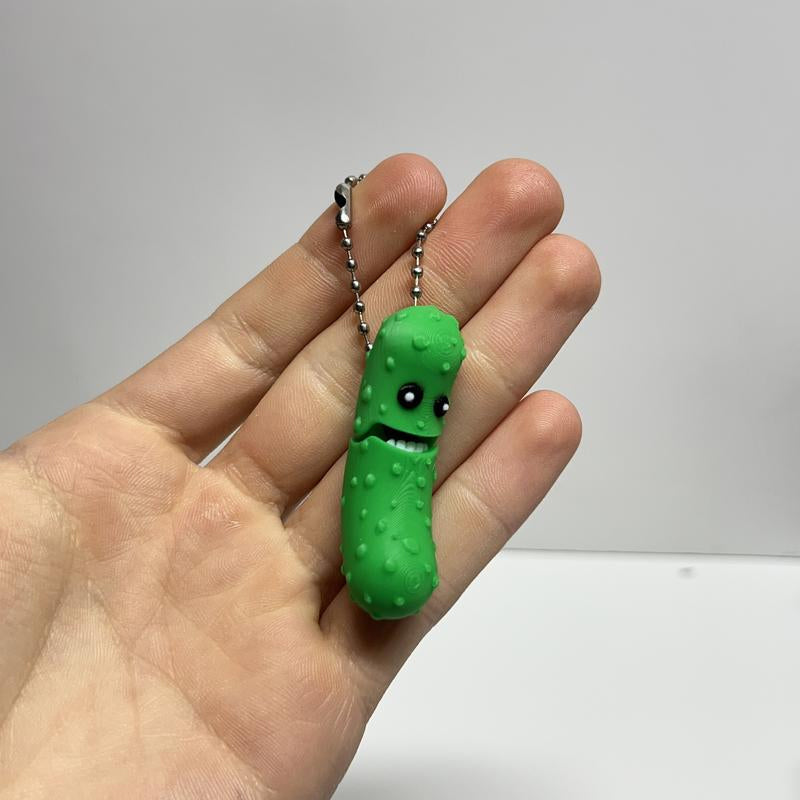 3D Printed Tickle Pickle Keychains