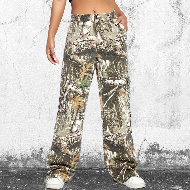 Women's Camouflage Overalls with Pockets