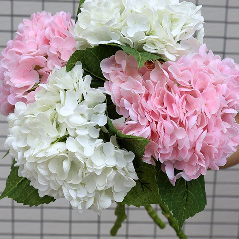 Outdoor artificial hydrangea flowers