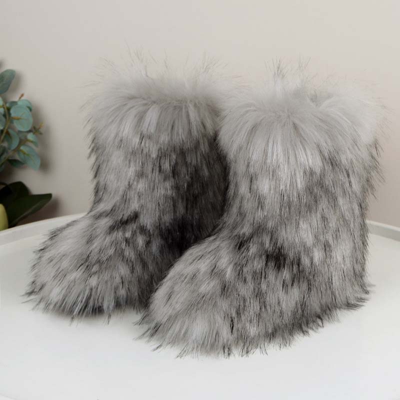 Women's Street Fluffy Fur Snow Boots