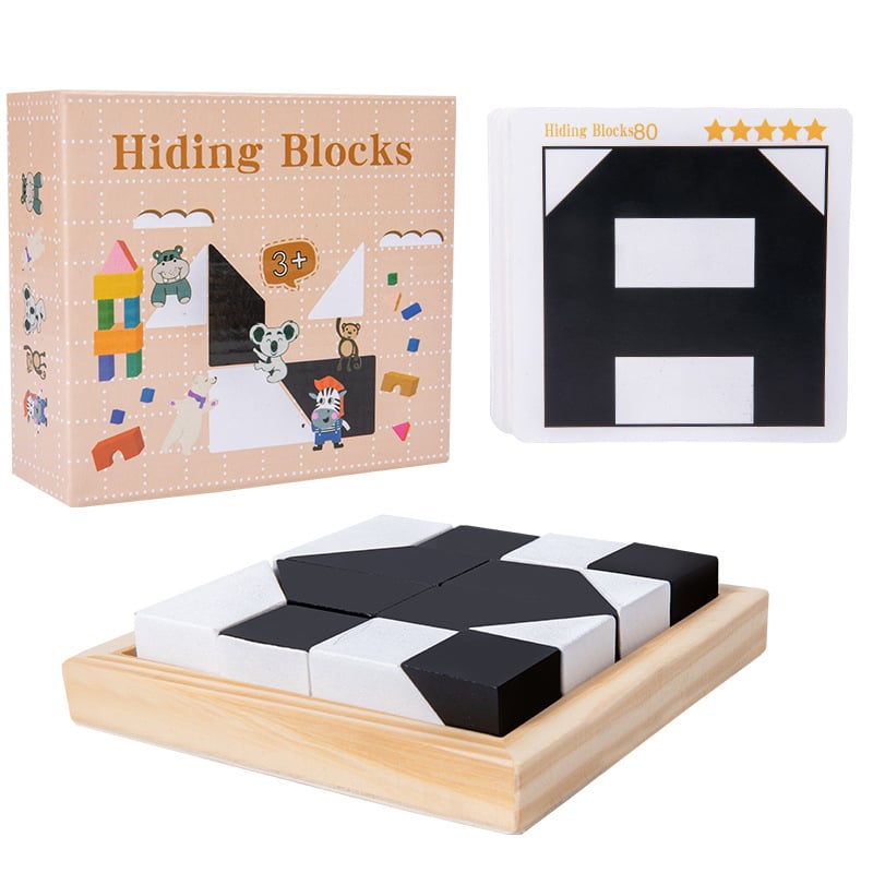 Wooden Hidden Block Puzzle