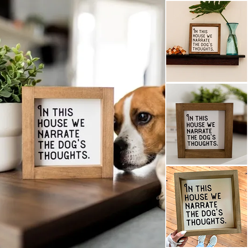 Pet Slogan Home Decorations