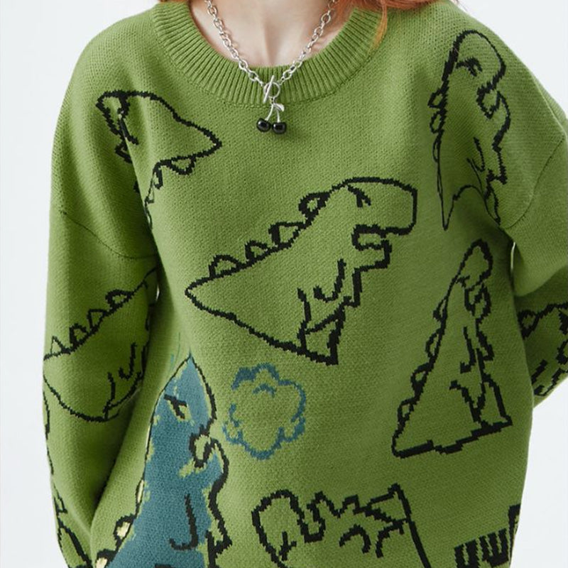 Little Dinosaur Loose Casual Sweater