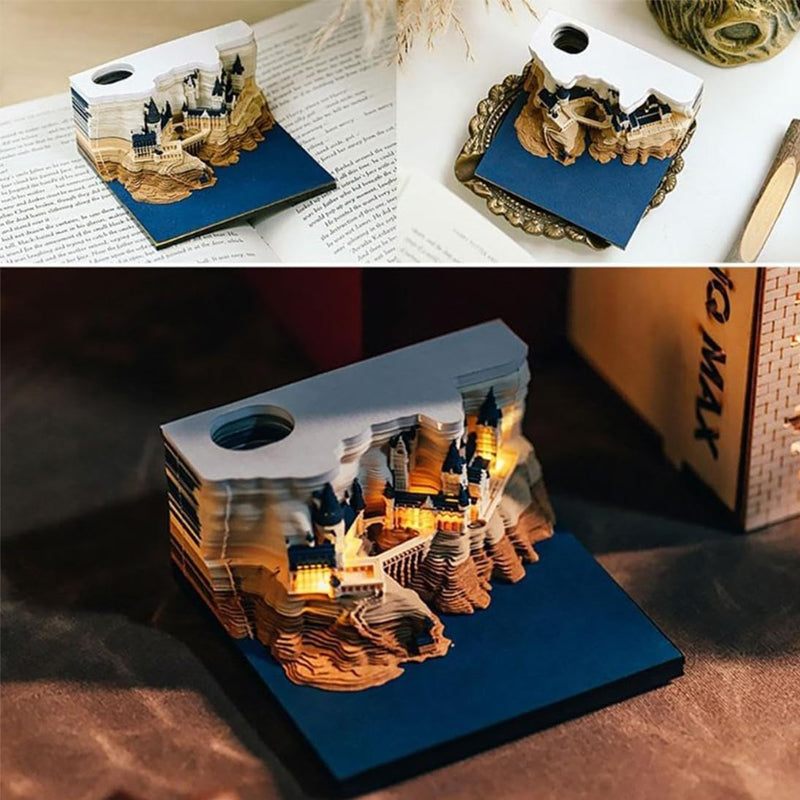 Castle Paper Sculpture Ornaments