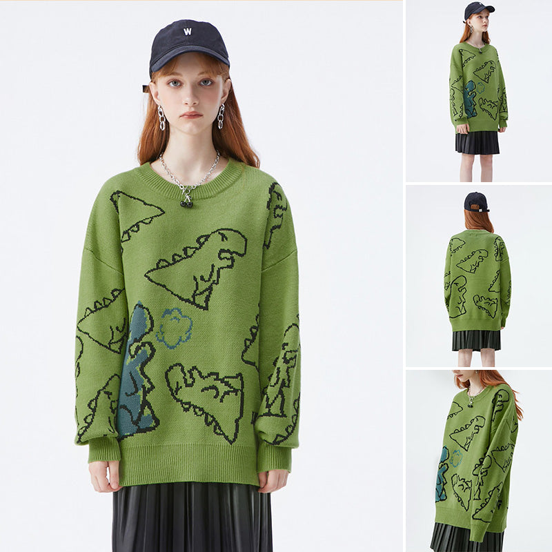 Little Dinosaur Loose Casual Sweater