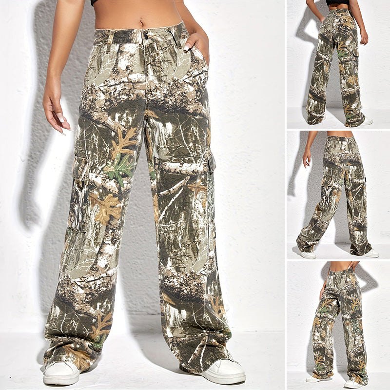 Women's Camouflage Overalls with Pockets