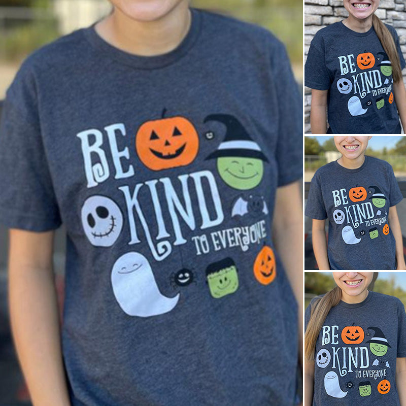 Halloween Be Kind to Everyone Short Sleeve T-shirt