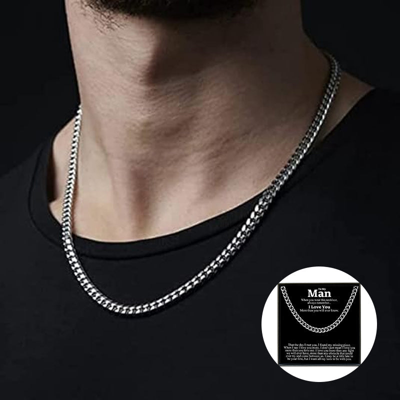 Mens Cuban Link Chain Necklace