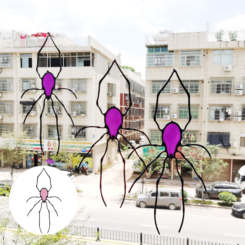 Spider Stained Glass Suncatcher