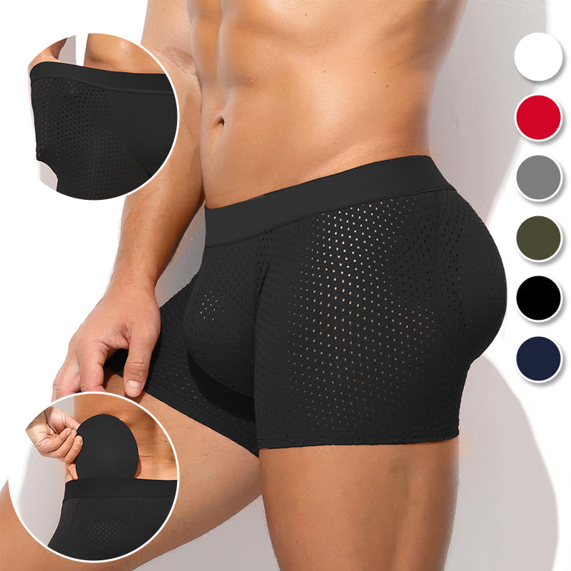 Men's Breathable Shapewear Briefs with Removable Padding