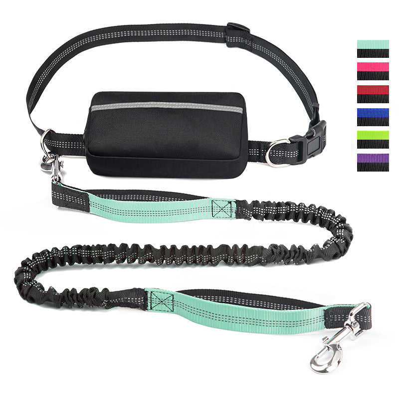 Hands Free Dog Leash With Zipper Pouch