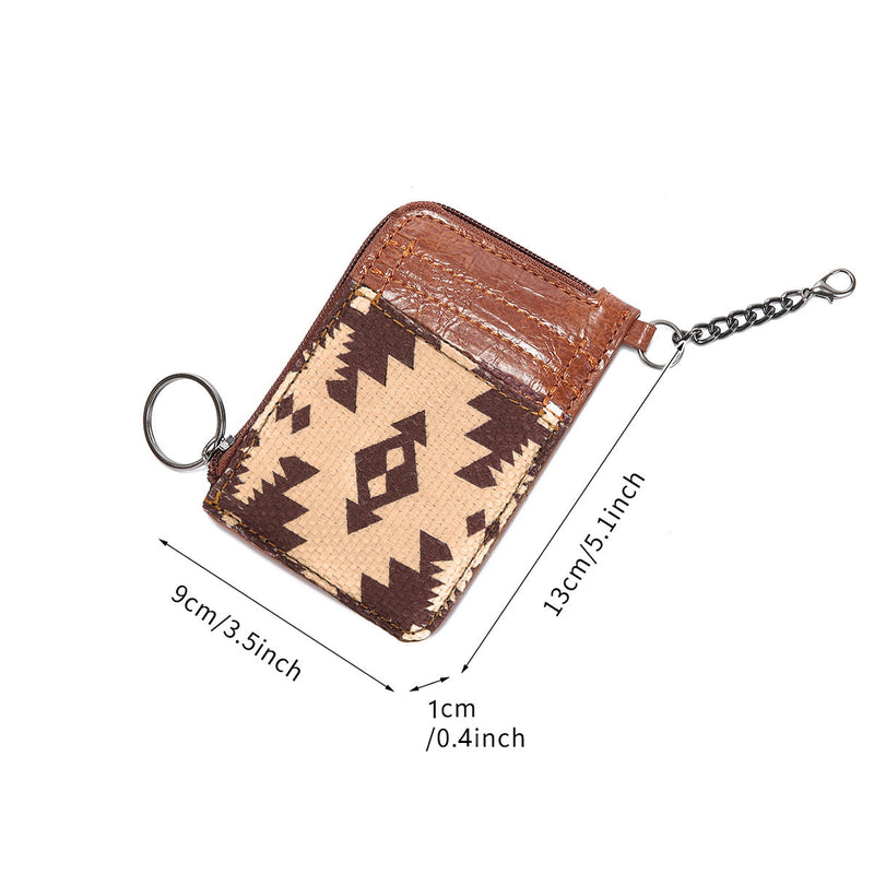 Southwestern Art Print Mini Zip Card Case