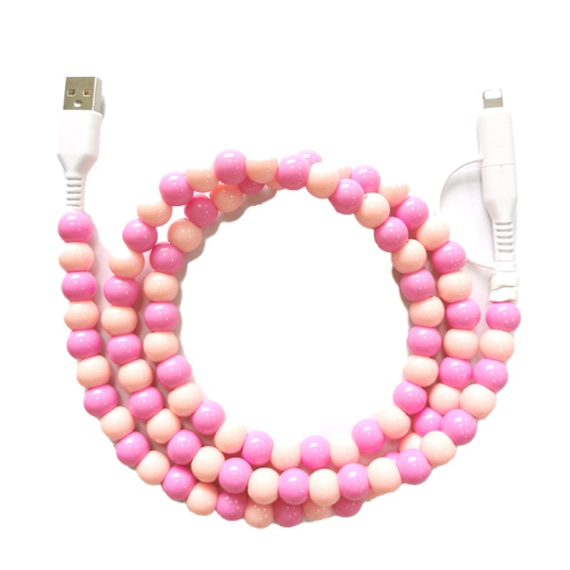 Creative Beaded 2-in-1 Data Cable