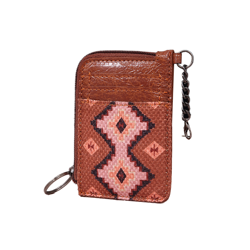 Southwestern Art Print Mini Zip Card Case