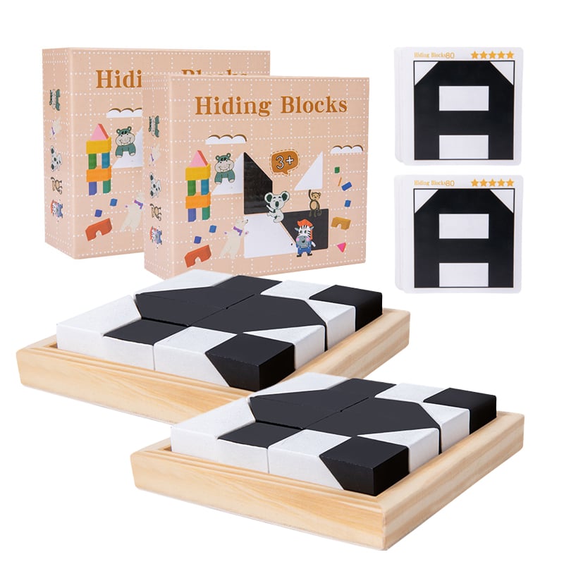 Wooden Hidden Block Puzzle