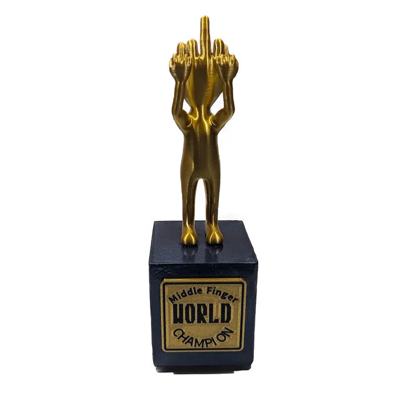 🏆Middle Finger World Champion Trophy