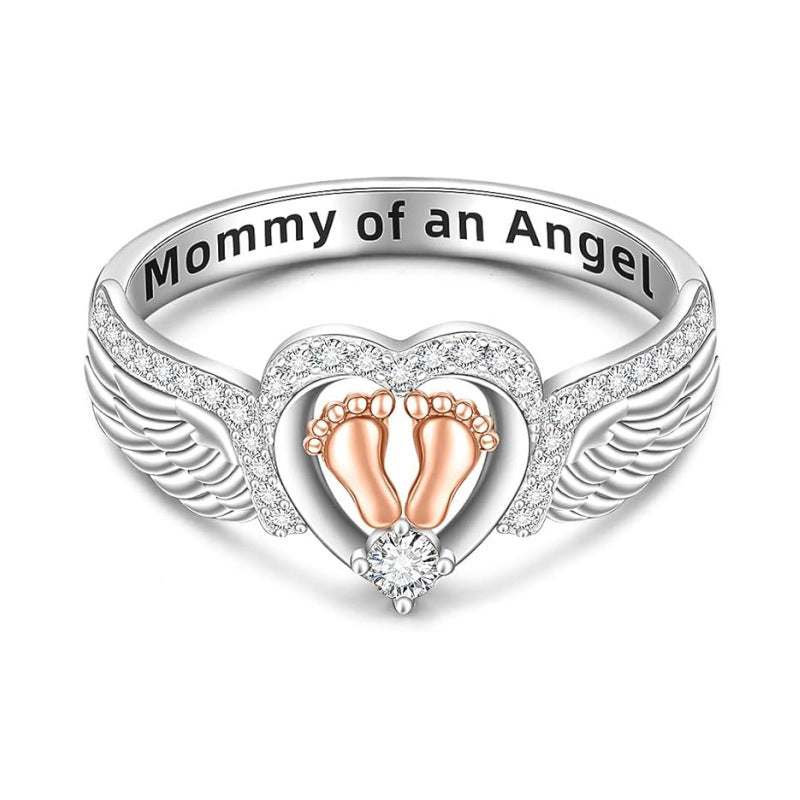 Angel Wing Design Promise Ring